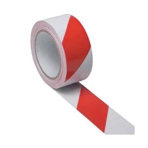 EuroTape/Dalpo padlójelölő ragasztószalag 75mmX100m piros/fehér